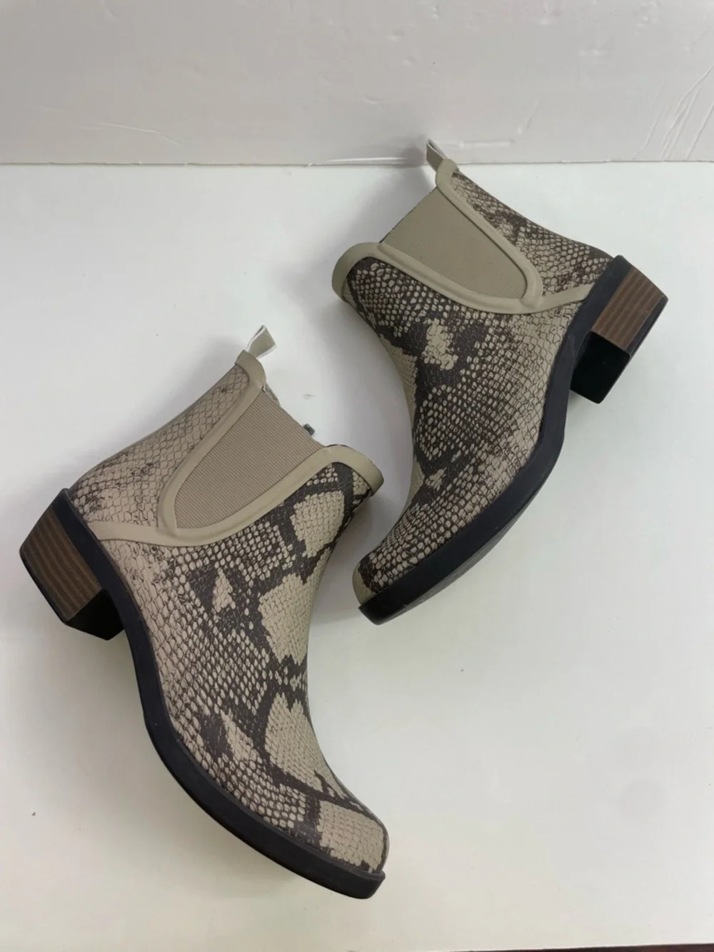 Lucky Brand Basel H2O Snake Print Chelsea Rain Boots‎